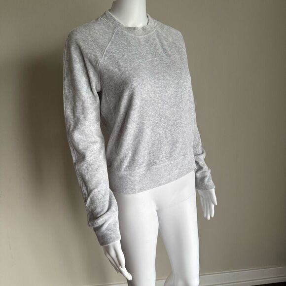 Lululemon Gray Velour Sweatshirt Loungewear - Picture 2 of 4